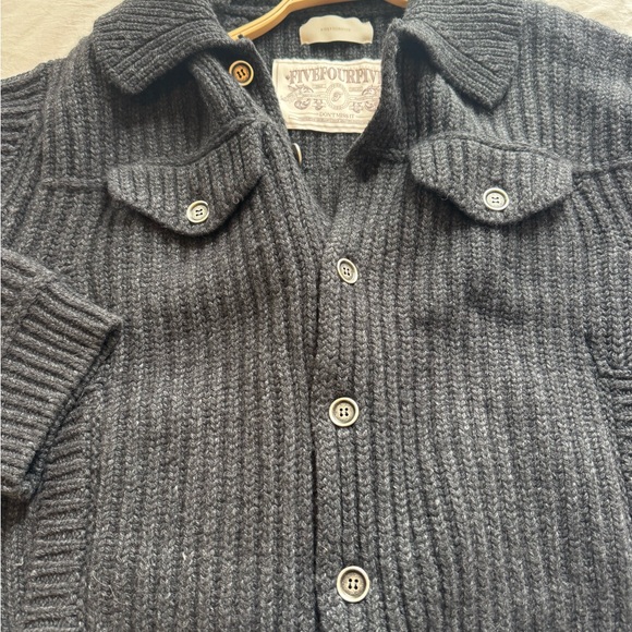 Men's Black Ribbed Jacket - Picture 4 of 10